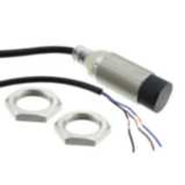 Proximity sensor, inductive, nickel-brass, short body, M18, unshielded E2B 2340M image 1