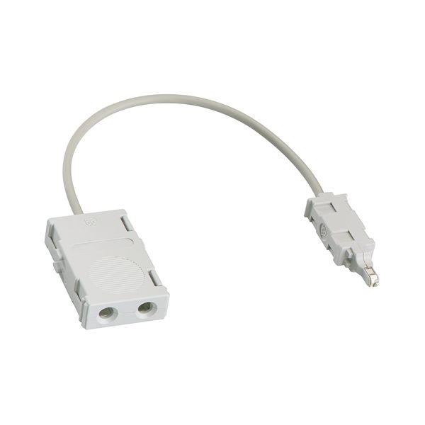 Test cord AsLe LSA, test cord with test plug, for LSA connection strips, 2-pole with 2 sockets image 1