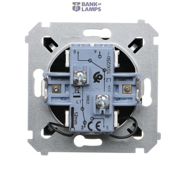 Switch with motion sensor and relay, Silver matt, metalic image 1