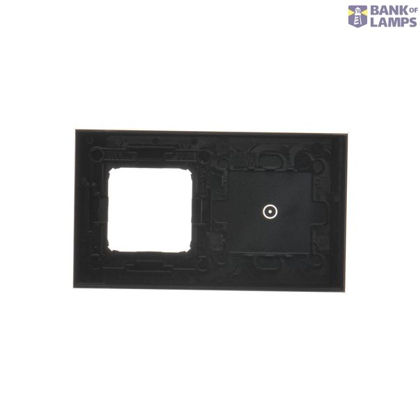 Light push button with indicator light, LED not replaceable Color: blue, (module), 10AX, quick connection, black matt image 2