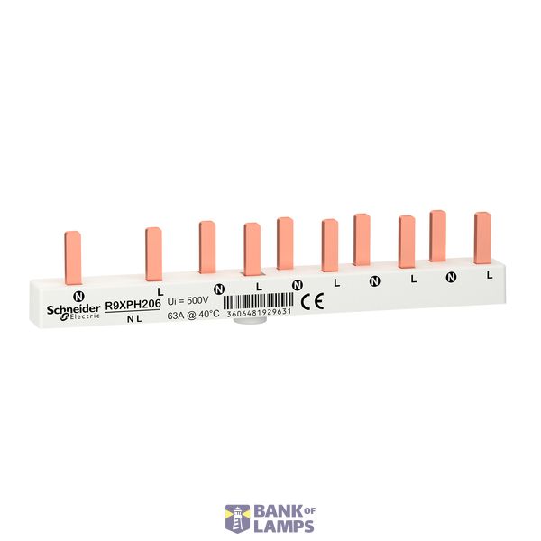 Busbar 1P+N 2P RCCB + 4  MCB (4 pcs) image 1