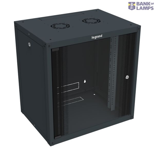 Wallmount fix cabinet Linkeo 19 inches 15U 600mm width 450mm depth flatpack image 2