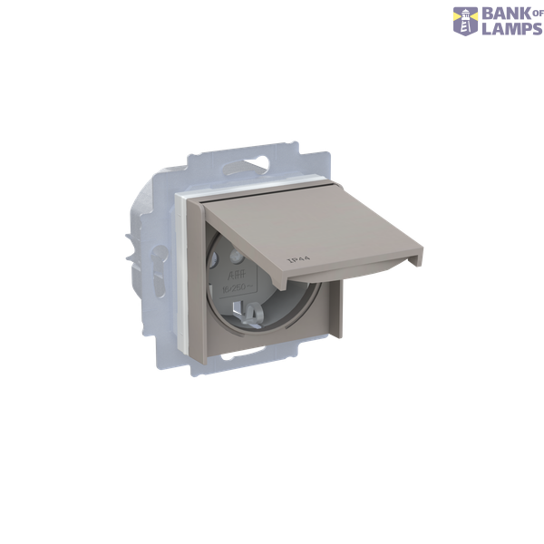 Socket with earthing contacts IP44 image 2