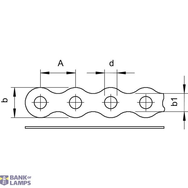 5062 III26 FS Installation strip perforated, corrugated 26x1,2mm image 2