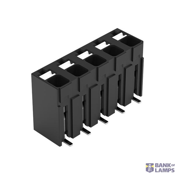 SMD PCB terminal block push-button 1.5 mm² black image 1