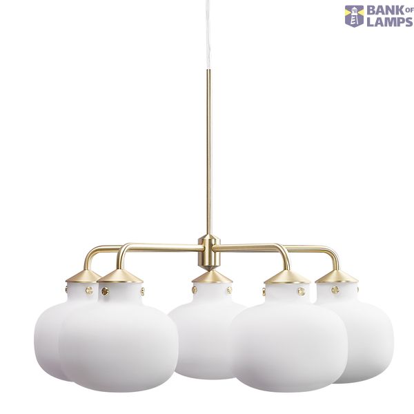 Raito 5-Arm | Pendant | White/Brass image 1