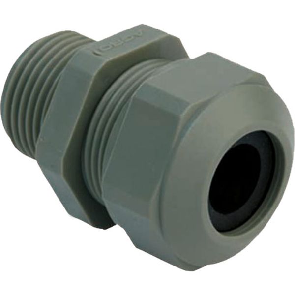 Cable gland Progress synthetic GFK Pg 9 Greengrey RAL 7009 cable Ø 6-10.5mm image 1