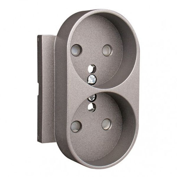 SAF COV PLAT F/DOUB EARTH SOCK(FRENCH) GRAY image 1