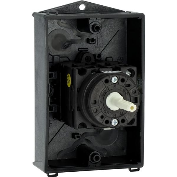 T0-3-15259/I1/SVB Main switch, T0, 20 A, surface mounting, 3 contact unit(s), 3 pole, 2 N/O, Emergency switching off function, With red rotary handle and yellow locking image 12