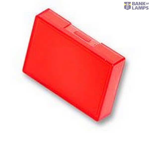 Pushbutton, illuminated, rectangular, IP65, red for neon only A16 2055F image 1