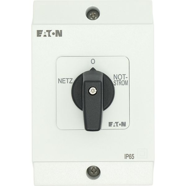 T0-4-8902/I1 Changeoverswitches, T0, 20 A, surface mounting, 4 contact unit(s), Contacts: 8, 60 °, maintained, With 0 (Off) position, Netz-0-Notstrom, Design numbe image 43