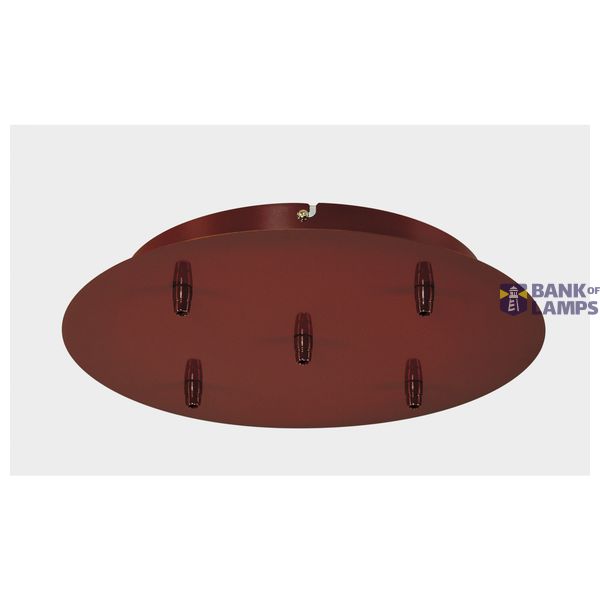 rosette, 5 Exit, ruby, incl. strain relief image 1