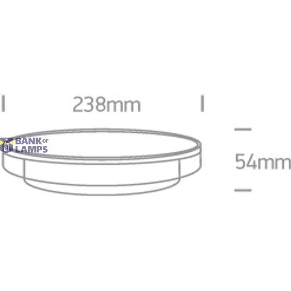 BLACK 12W WW IP65 230V DARK LIGHT image 2