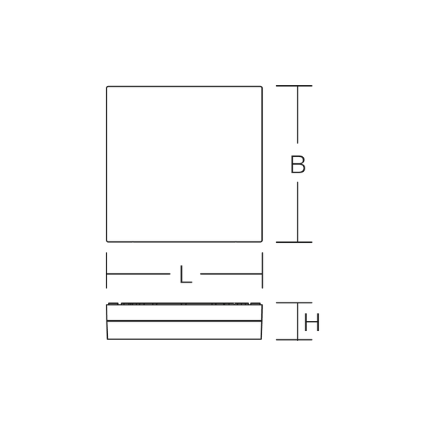 FLAT SLIM square, 29...42 W, 2950...4550 lm, 830, 840, anthracite, sma image 4