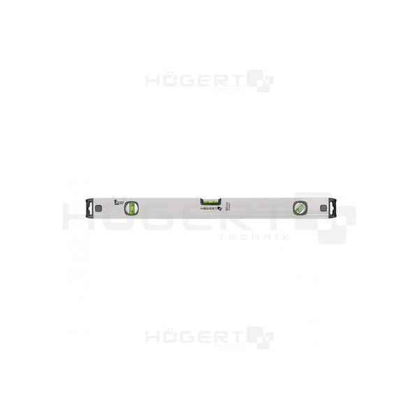 HOEGERT Aluminium level 60 cm, 3 bubble levels, vertical view image 1