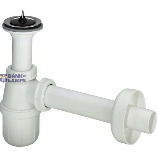 Bottle trap with outlet 11/4"x32, white image 1