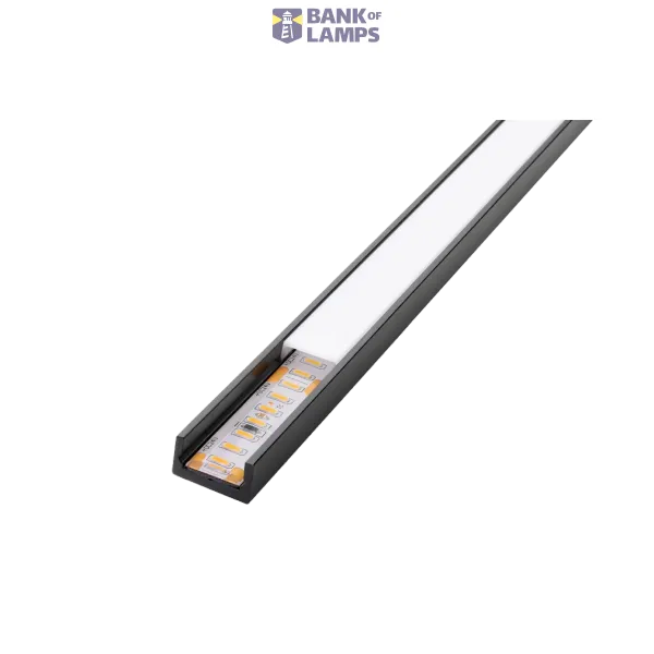 STRIPLINE PROFIL PINTA KULMAKAPPALE SLIM 1,8m MUSTA IN/OUT image 1