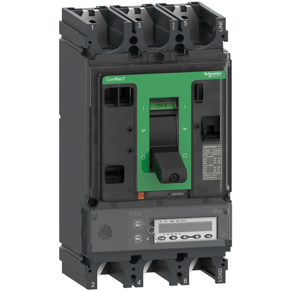 NSX630R 200kA AC 3P 630A 6.3E image 3