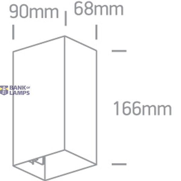 BLACK WALL 2x3W WW IP54 DARK LIGHT 100-240V image 3
