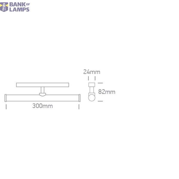 BLACK 10W 48V CCTV IP20 ADJUSTABLE FLAT MAGNETIC image 2
