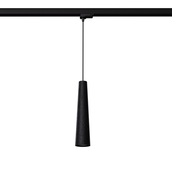 HANGING LAMP 3 PHASE ELECTRA BLACK CONCRETE GU10 image 1