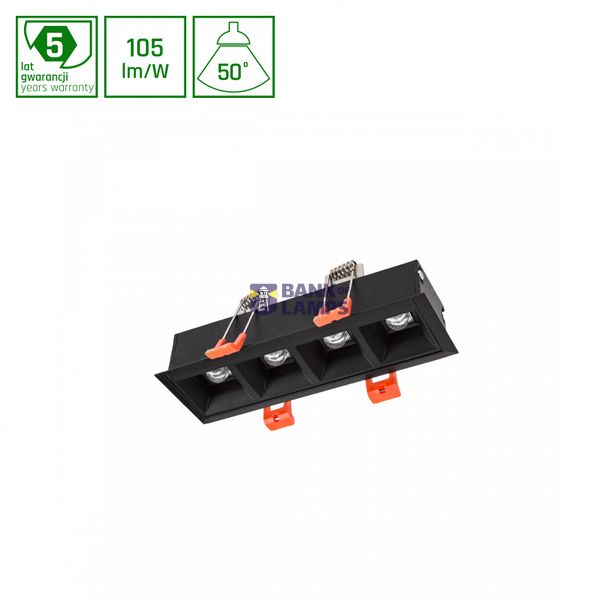 MINI28 ALLDAY INSPIRE IN DARK LIGHT 50DEG BLACK 940 10W 230V 280mm BLACK DIM 1 image 1
