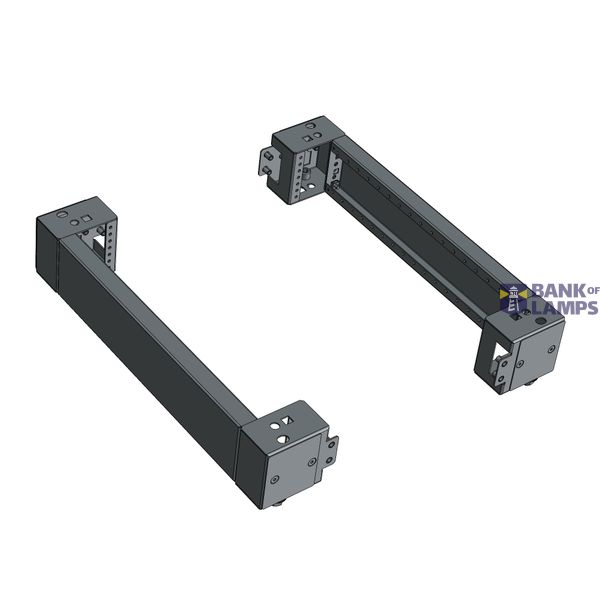 Side parts of the base (pair) D=400 H=100 mm made of stainless steel image 1