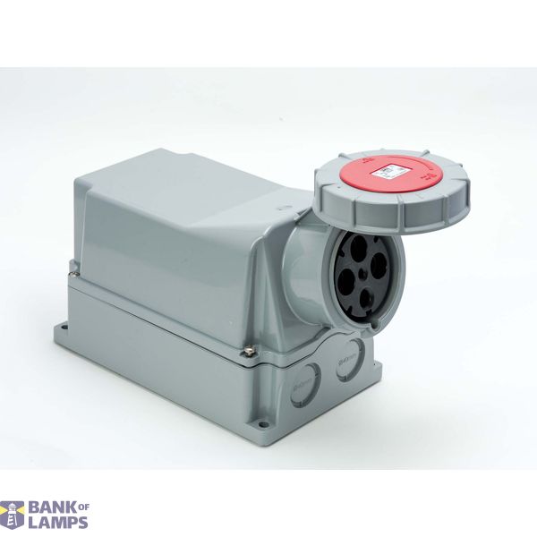 Fixed socket 125A 4P 400V 6h IP67 image 1