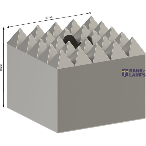 Bush hammer head 60 x 60 mm, 5 x 5 image 3