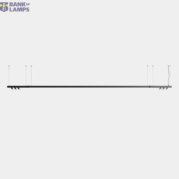 Lineal lighting system Apex Lineal Pendant 4190mm 6 Spots 30mm 54W LED warm-white 2700K CRI 90 ON-OFF White IP20 5310lm image 1