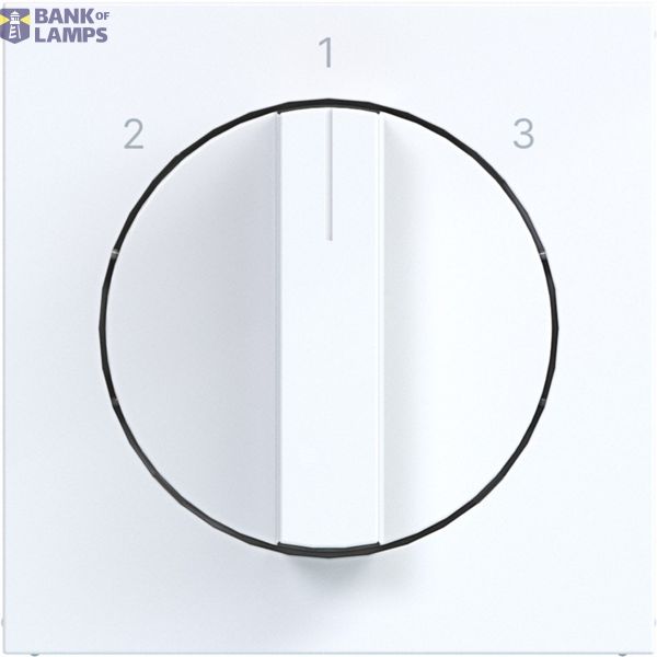 Central plate 3-position switch, A.x/C.x, light white glossy image 1