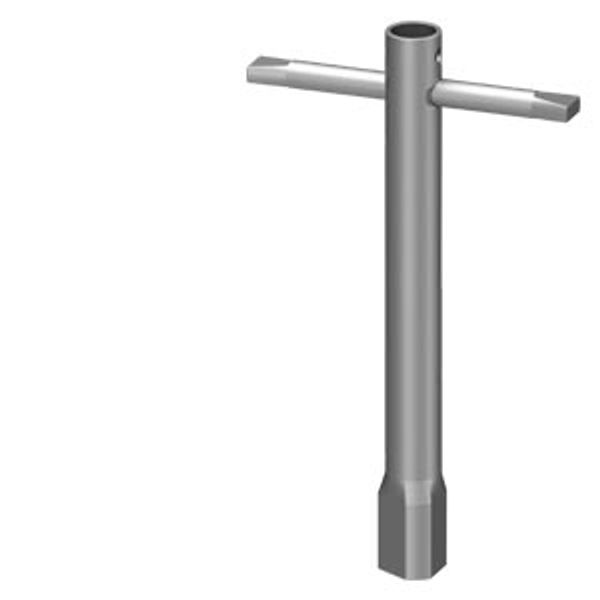 Triangular key for 3SE64 RFID safety switch with escape release image 1