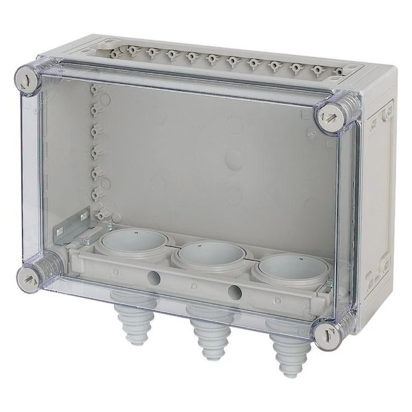 KST43-150 Panel enclosure, with gland plate and cable glands, HxWxD=250x375x175mm image 2