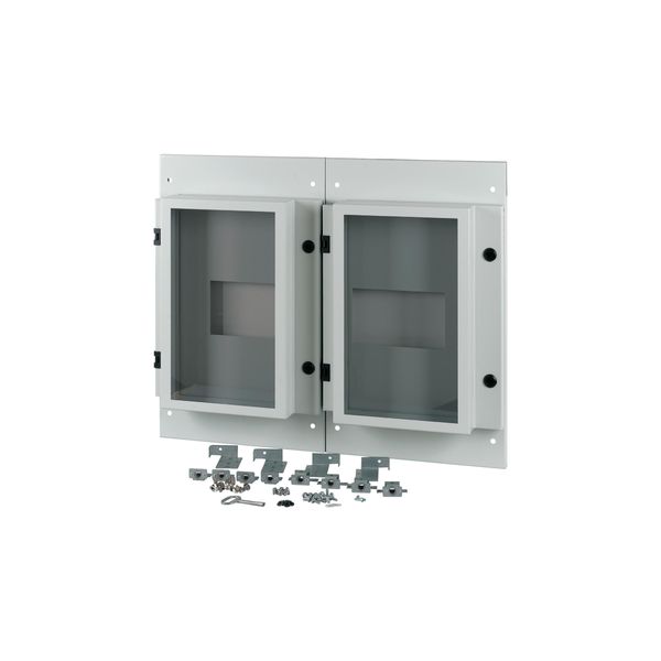 XM2N44F08C-55-XMV Front plate, 2xNZM4, 4p, fixed with mechanical interlock, W=800mm, IP55, grey image 5