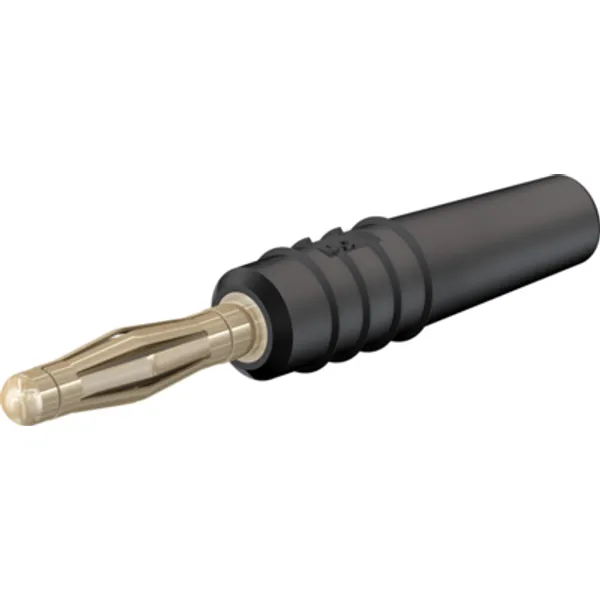 2 mm plug, solder connection, 0.5 mm², black, 22.2618-21 image 1