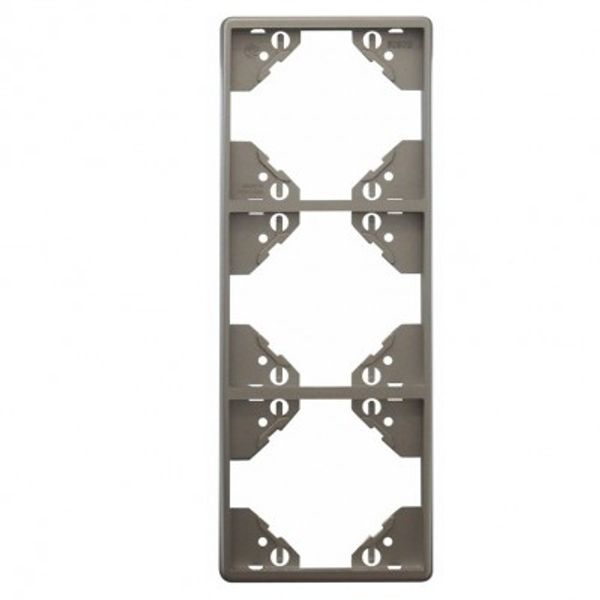 TRIPLE VERTICAL FRAME SILVER image 1