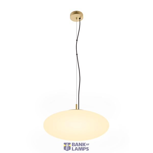 OLYPSO 50, pendant light E27, 1xmax. 40W, gold image 1