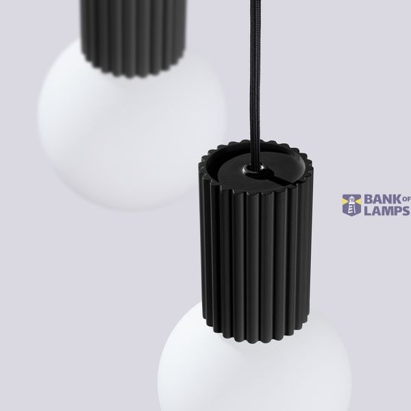 Pendant lamp HALO 3P black image 3