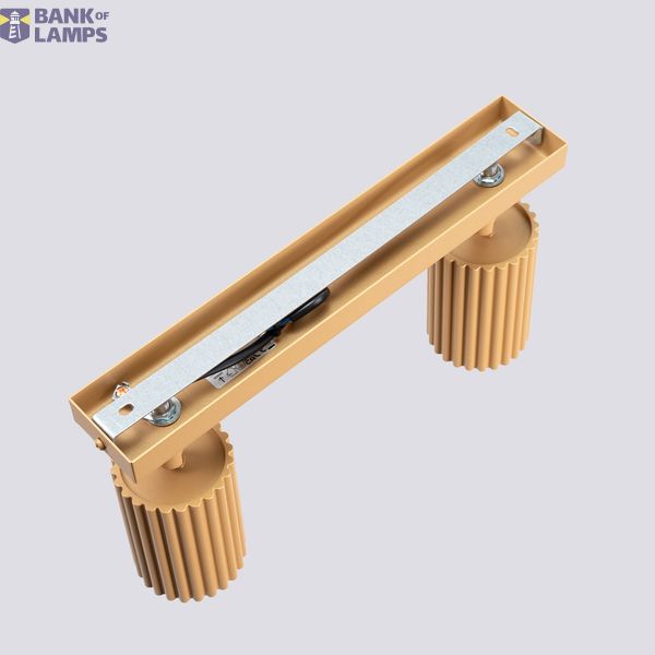 STYLISH GOLDEN SPOTLIGHTS ON A CEILING STRIP FROM THE KARBON FAMILY FOR THE HALLWAY image 9