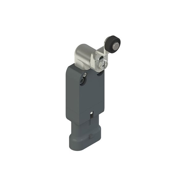Modular prewired switch with adjustable shaped metal revolving lever diam. 14 roller image 1