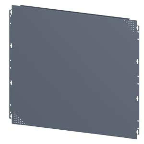 SIVACON, mounting plate, Quick assembly with screws, perforated, H: 800 mm, W: 900 mm, zinc-plated image 1