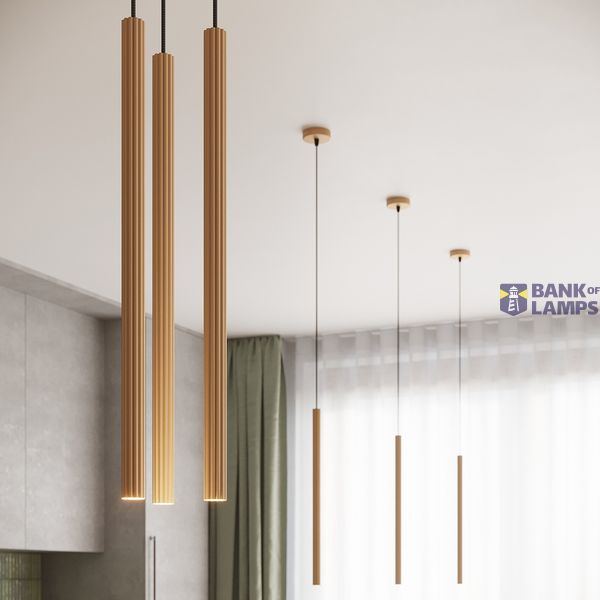 Pendant lamp ARCHE 3P gold image 11