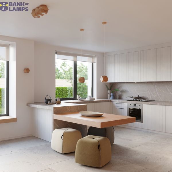 HANGING LAMP WOODY NATURAL WOOD GU10 1X40W IP20 image 3