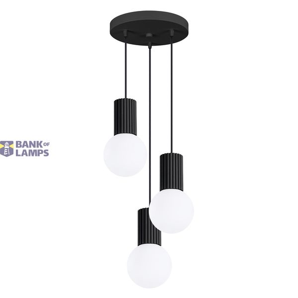 Pendant lamp HALO 3P black image 1