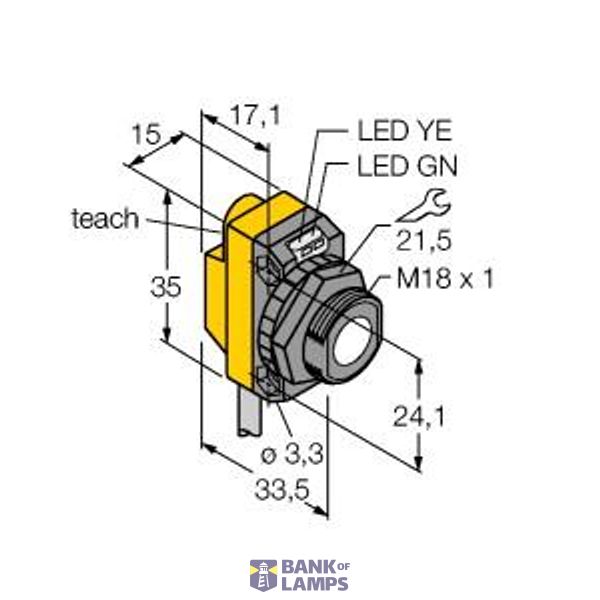 Ultrasonic Sensor diffuse mode sensor   QS18UNA W/30 image 2