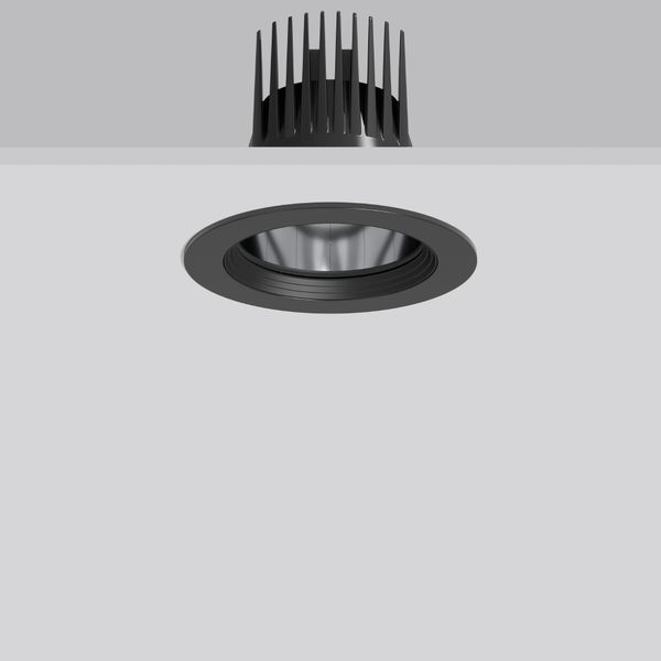 HELEDON maxi, 35 W, 3950 lm, 927, black, on/off Recessed downlights, D image 2