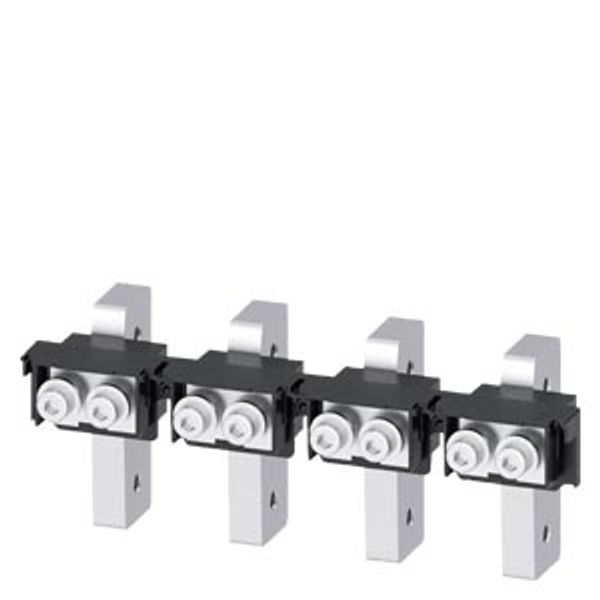 Rear connection stud flat, 4 units, vertical connection image 1