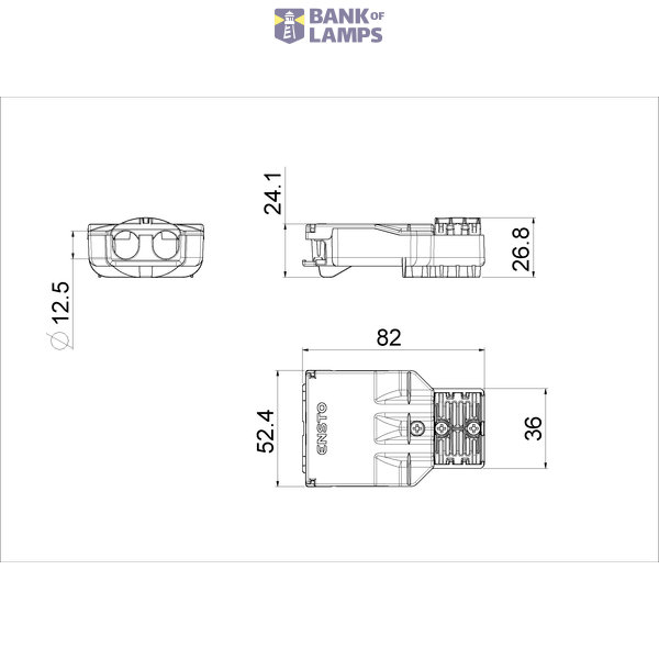 Strain relief 5p for screwless couplers grey image 11