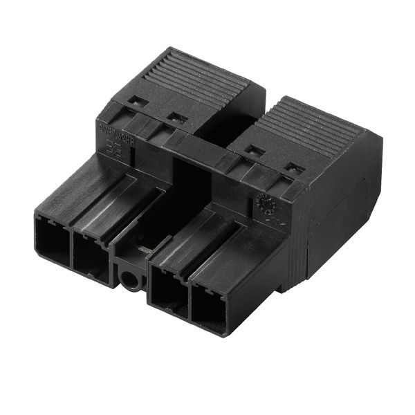 PCB plug-in connector, male plug, 7.62 mm, Number of poles: 4, 180°, PUSH IN without actuator, Tension-clamp connection, Clamping range, max. : 10 mm², Box image 1