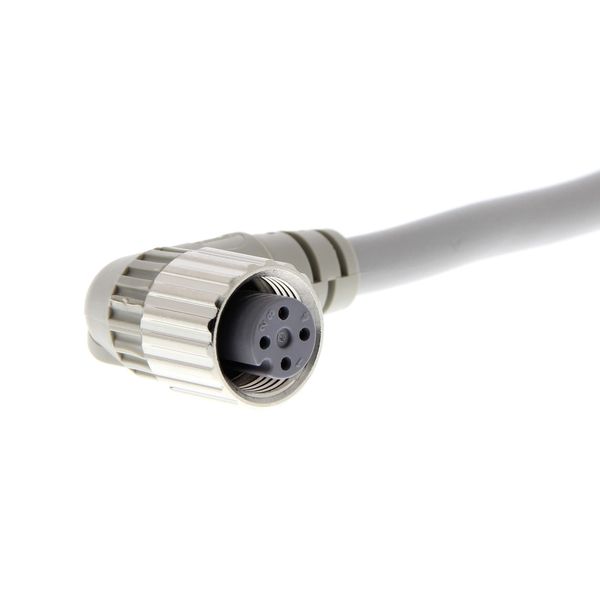 Sensor cable, M12 right-angle socket (female), 4-poles, A coded, PVC f XS2F0586A image 2